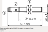Picture of Ind.andur IME, M8, Sn=2mm, Shielded, 2-wire NO, kere 50mm, pistik M8 3-pin, SICK